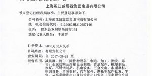 上海淞江减震器集团南通有限公司准予设立登记通知书缩略图