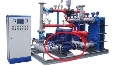 换热机组补水泵控制系统橡胶接头