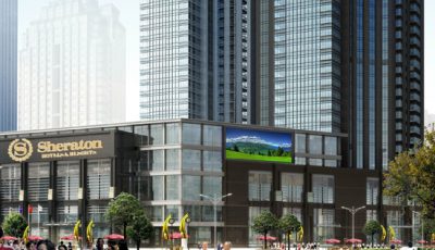 淞江集团单球体可曲挠橡胶接头供应案例：大连飞通星海喜来登酒店缩略图