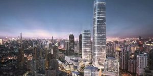 淞江集团为徐家汇中心虹桥路地块T1塔楼建设提供法兰橡胶接头缩略图